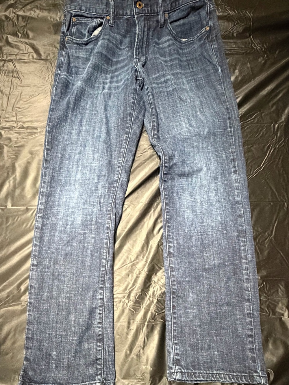 Mens Lucky Brand Straight Fit Blue Denim Jeans Cotton 5-Pocket Design 32 X 32